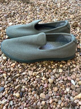 Allbirds Tree Loungers Womens Size 10 Green Kauri Fiddle Leaf Slip On Sneakers